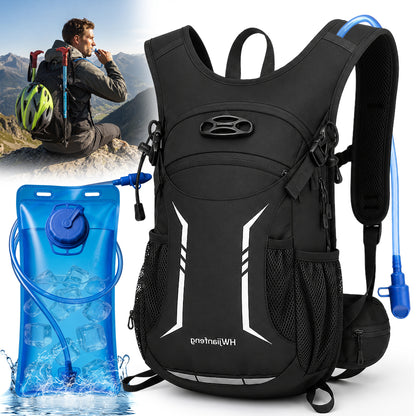 NOCOEX Hydration Backpack with 2L Leak-Proof Water Bladder, 15L Lightweight Multi-Pocket Water Backpack for Hiking, Running, Cycling, Camping, Concert